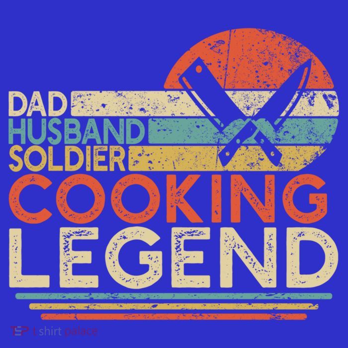 Dad Husband Soldier Cooking Legend Military Chef Gift Tall T-Shirt