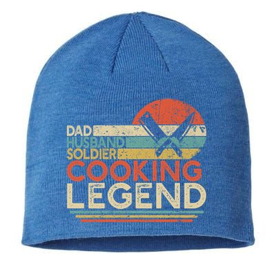 Dad Husband Soldier Cooking Legend Military Chef Gift Sustainable Beanie