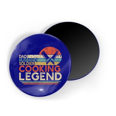 Dad Husband Soldier Cooking Legend Military Chef Gift Magnet