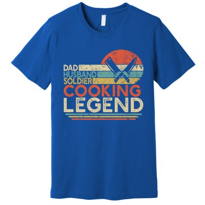 Dad Husband Soldier Cooking Legend Military Chef Gift Premium T-Shirt