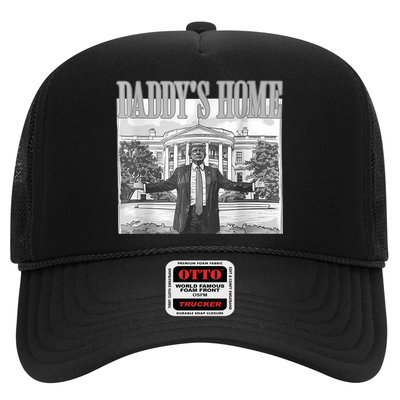 Daddys Home Trump 2024 Maga 2024 Trump Return 45 Sweat Trucker Hat