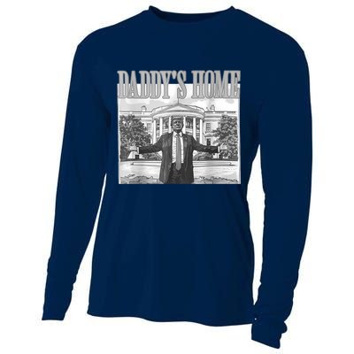 Daddys Home Trump 2024 Maga 2024 Trump Return 45 Sweat Cooling Performance Long Sleeve Crew