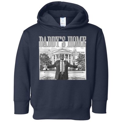 Daddys Home Trump 2024 Maga 2024 Trump Return 45 Sweat Toddler Hoodie