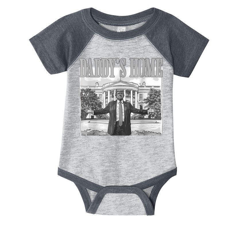Daddys Home Trump 2024 Maga 2024 Trump Return 45 Sweat Infant Baby Jersey Bodysuit