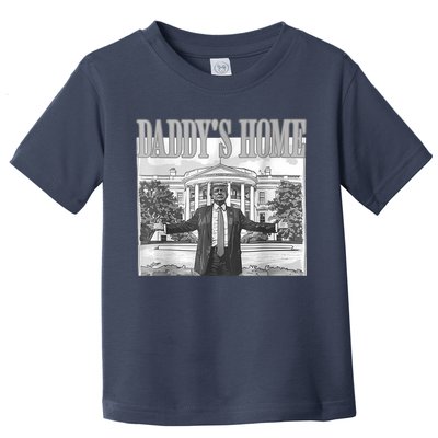 Daddys Home Trump 2024 Maga 2024 Trump Return 45 Sweat Toddler T-Shirt
