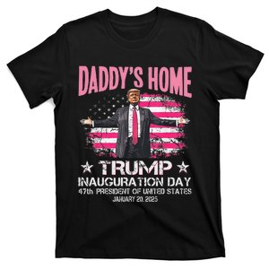 DaddyS Home Trump Inauguration Day 2025 Memorabilia Flag Gift T-Shirt