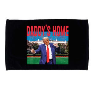 Daddys Home Trump Trump 2024 Take America Back Microfiber Hand Towel