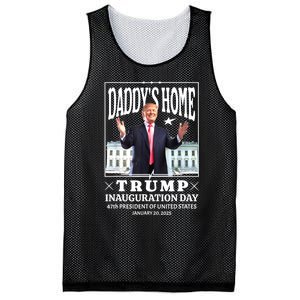 Daddys Home Trump Inauguration Day 2025 Memorabilia Mesh Reversible Basketball Jersey Tank