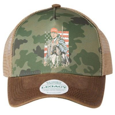 Duck Hunting Trump Camo Hello Hunting Season Legacy Tie Dye Trucker Hat