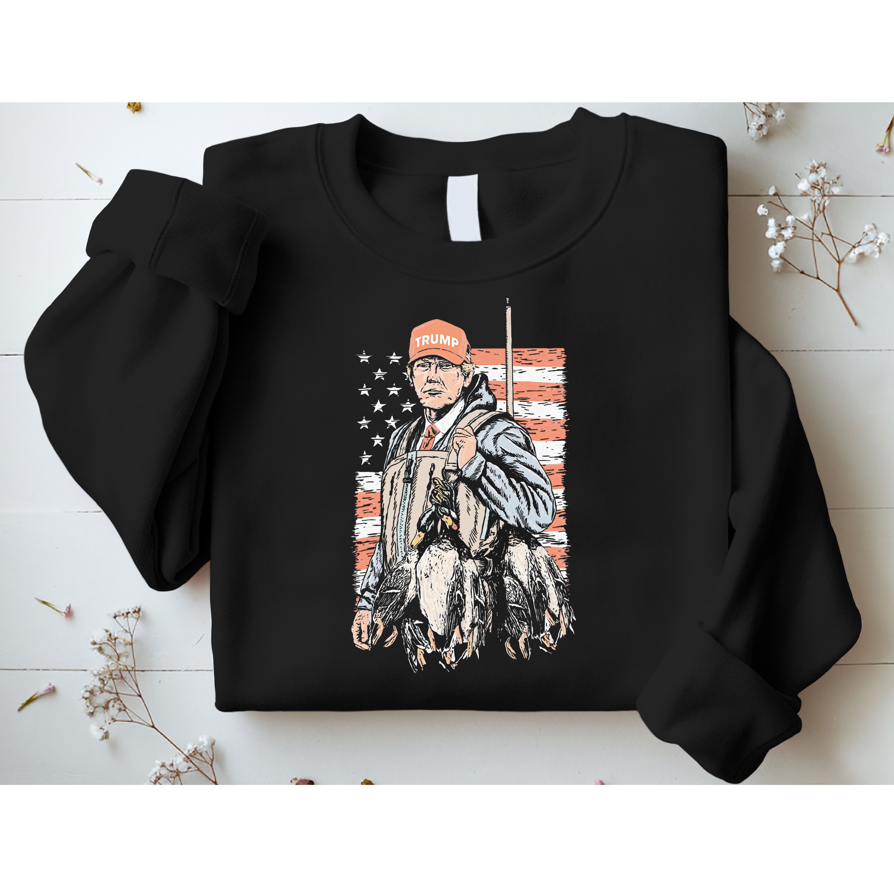 Duck Hunting Trump Camo Hello Hunting Season Sweatshirt