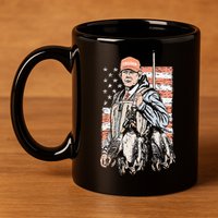 Duck Hunting Trump Camo Hello Hunting Season 11oz C Handle Ceramic Mug