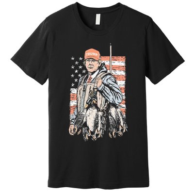 Duck Hunting Trump Camo Hello Hunting Season Premium T-Shirt