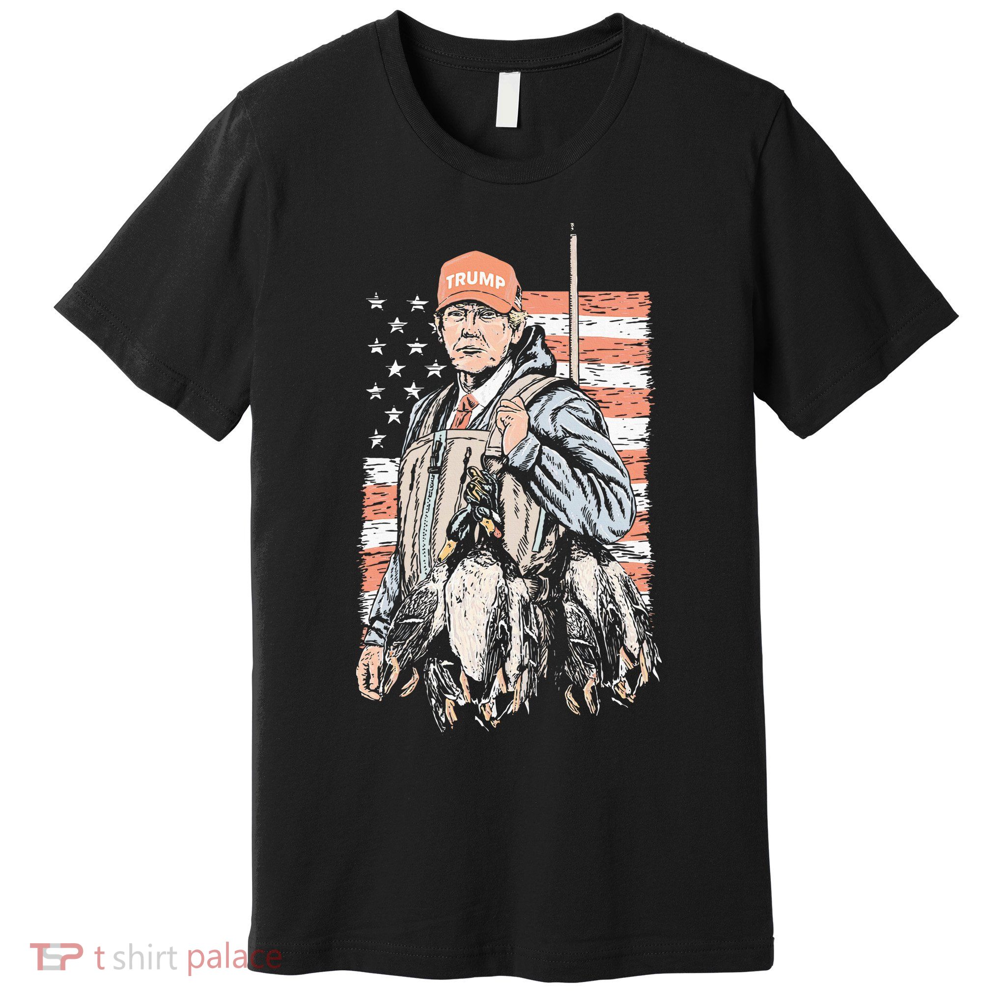 Duck Hunting Trump Camo Hello Hunting Season Premium T-Shirt