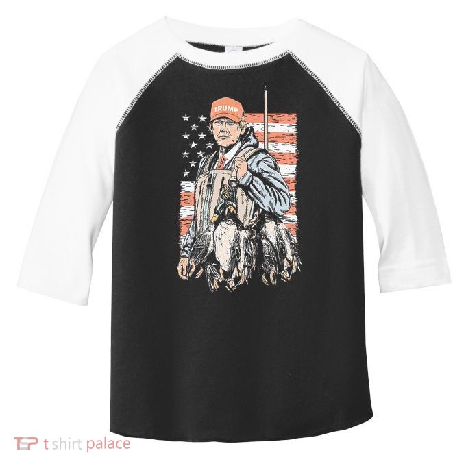 Duck Hunting Trump Camo Hello Hunting Season Toddler Fine Jersey T-Shirt