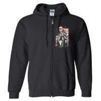 Duck Hunting Trump Camo Hello Hunting Season Full Zip Hoodie