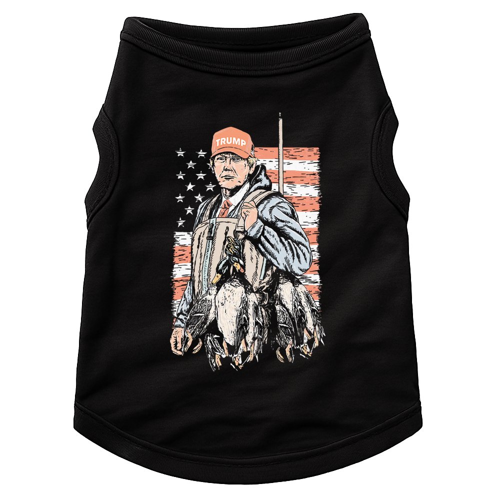Duck Hunting Trump Camo Hello Hunting Doggie Tank