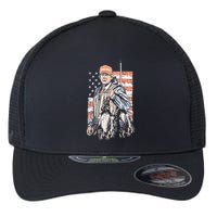 Duck Hunting Trump Camo Hello Hunting Flexfit Unipanel Trucker Cap