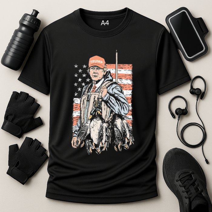 Duck Hunting Trump Camo Hello Hunting Cooling Performance Crew T-Shirt