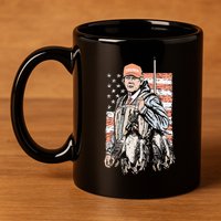 Duck Hunting Trump Camo Hello Hunting 11oz C Handle Ceramic Mug