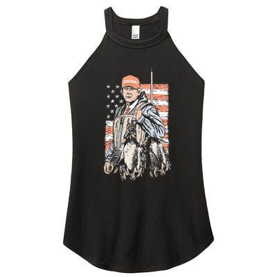 Duck Hunting Trump Camo Hello Hunting Women's Perfect Tri Rocker Tank