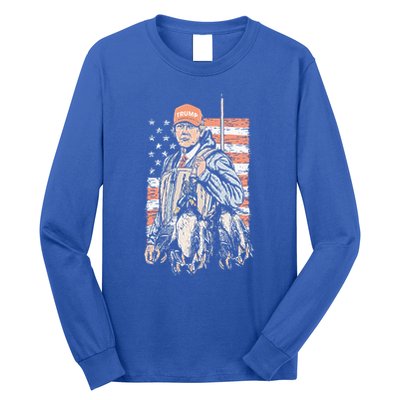 Duck Hunting Trump Camo Hello Hunting Long Sleeve Shirt