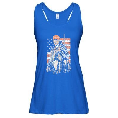 Duck Hunting Trump Camo Hello Hunting Ladies Essential Flowy Tank