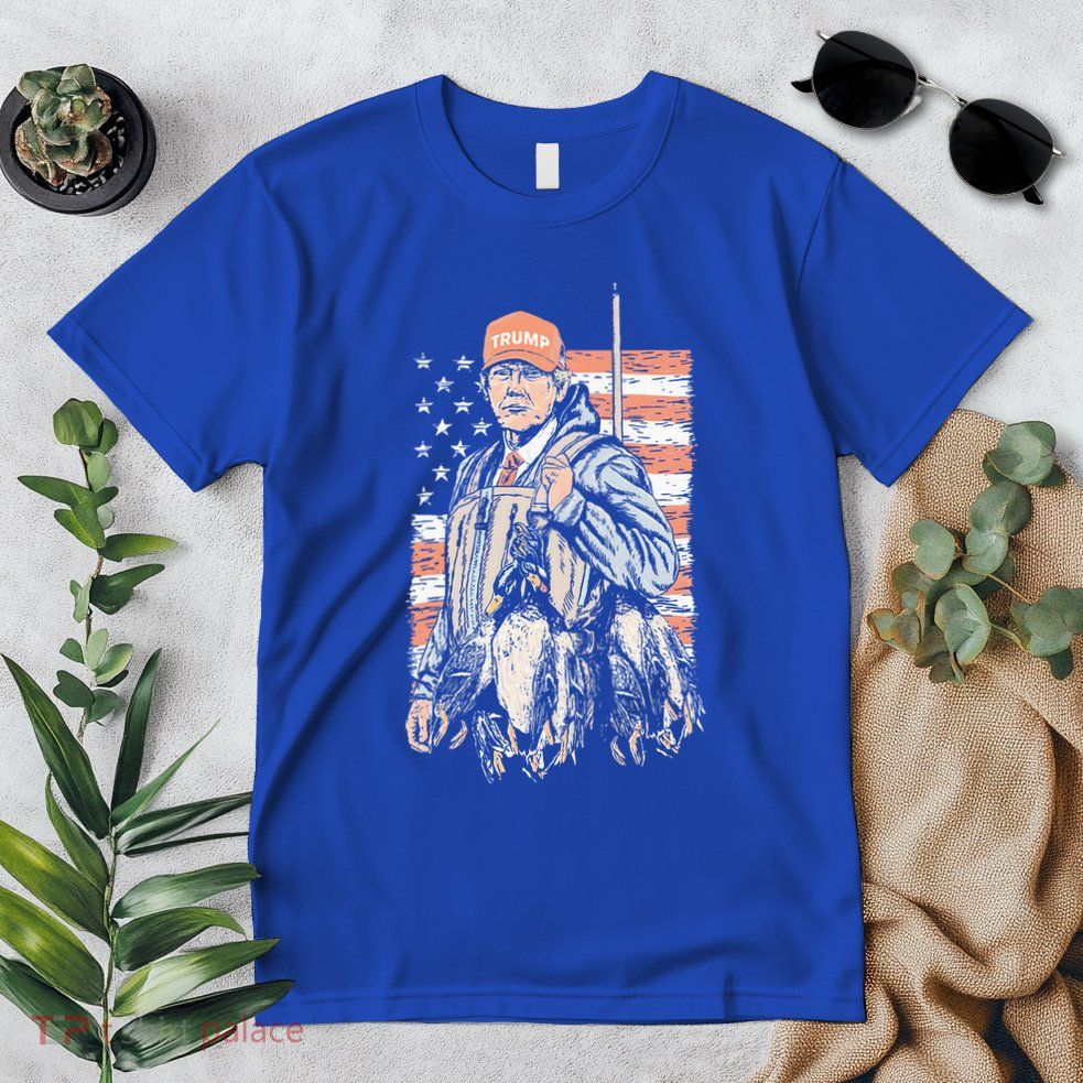 Duck Hunting Trump Camo Hello Hunting Premium T-Shirt