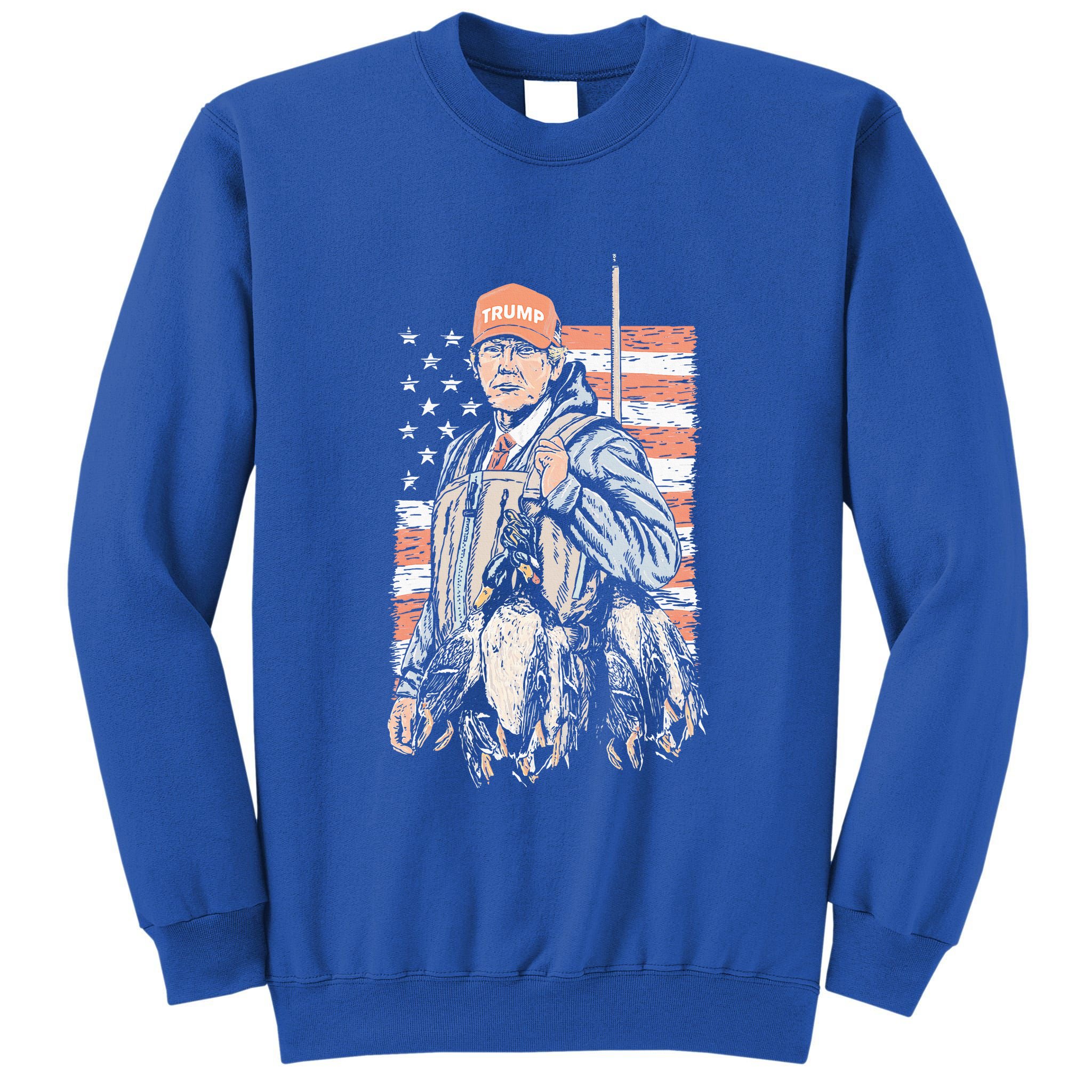 Duck Hunting Trump Camo Hello Hunting Tall Sweatshirt