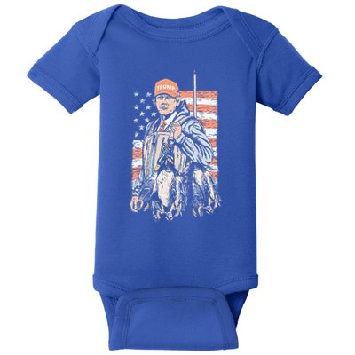Duck Hunting Trump Camo Hello Hunting Baby Bodysuit