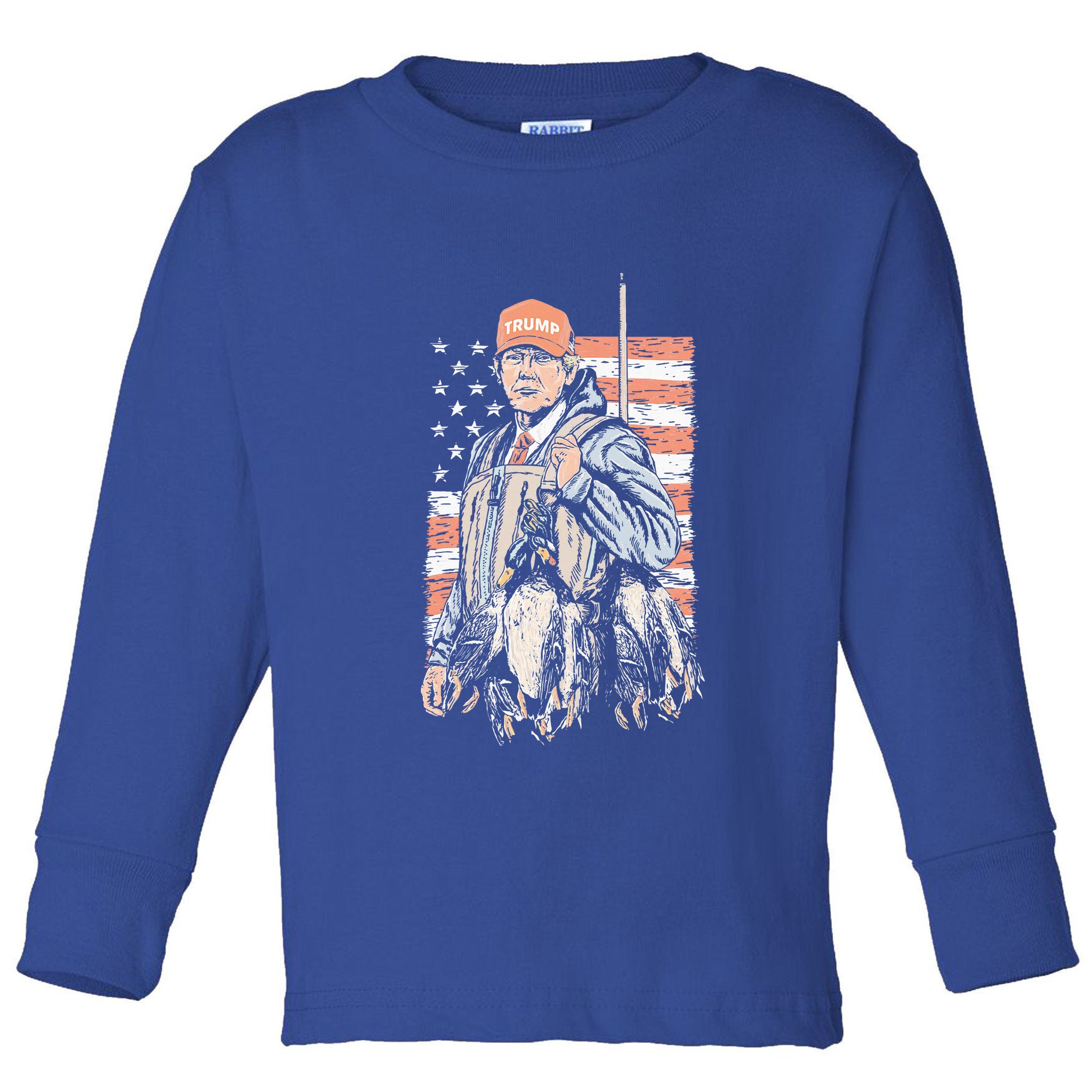 Duck Hunting Trump Camo Hello Hunting Toddler Long Sleeve Shirt