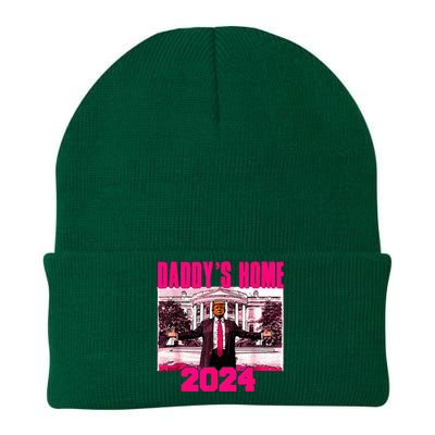 DaddyS Home Trump Pink 2024 Take America Back 2024 Knit Cap Winter Beanie