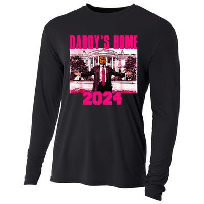 DaddyS Home Trump Pink 2024 Take America Back 2024 Cooling Performance Long Sleeve Crew