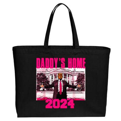 DaddyS Home Trump Pink 2024 Take America Back 2024 Cotton Canvas Jumbo Tote