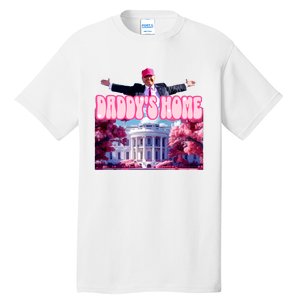 Daddy Home Trump 2024 Republican Gift Tall T-Shirt