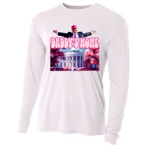 Daddy Home Trump 2024 Republican Gift Cooling Performance Long Sleeve Crew