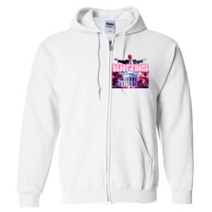 Daddy Home Trump 2024 Republican Gift Full Zip Hoodie