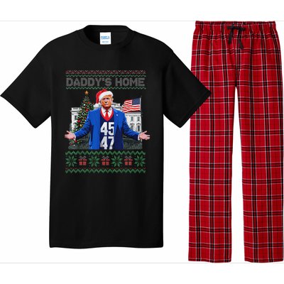 Daddys Home Trump Ugly Christmas Sweater Pajamas Pajama Set