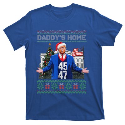 Daddys Home Trump Ugly Christmas Sweater Pajamas T-Shirt