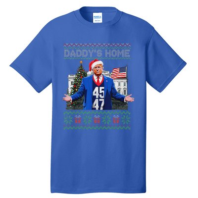 Daddys Home Trump Ugly Christmas Sweater Pajamas Tall T-Shirt