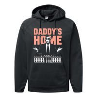 DaddyS Home Trump 2024 Take America Back 2024 Performance Fleece Hoodie