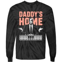 DaddyS Home Trump 2024 Take America Back 2024 Tie-Dye Long Sleeve Shirt