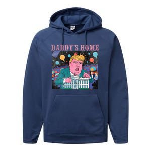 DaddyS Home Trump Take America Back 2024 Performance Fleece Hoodie