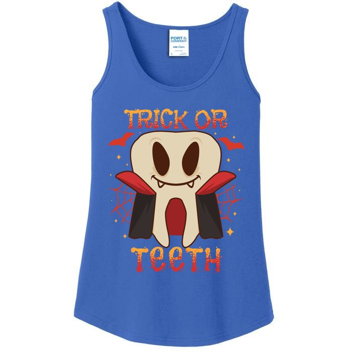 Dental Halloween Tooth Trick Or Th Dentist Orthodontist Cute Gift Ladies Essential Tank