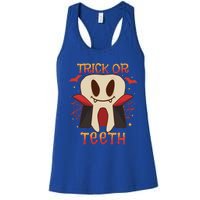 Dental Halloween Tooth Trick Or Th Dentist Orthodontist Cute Gift Women's Racerback Tank