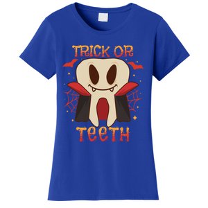 Dental Halloween Tooth Trick Or Th Dentist Orthodontist Cute Gift Women's T-Shirt