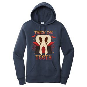 Dental Halloween Tooth Trick Or Th Dentist Orthodontist Cute Gift Women's Pullover Hoodie