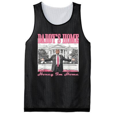 DaddyS Home Trump Pink 2024 Funny Trump Take America Back Mesh Reversible Basketball Jersey Tank