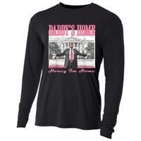 DaddyS Home Trump Pink 2024 Funny Trump Take America Back Cooling Performance Long Sleeve Crew