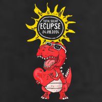 Dinosaur Heart Total Solar Eclipse April 8 2024 Totality Cool Comfort Performance Bucket Hat