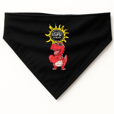 Dinosaur Heart Total Solar Eclipse April 8 2024 Totality USA-Made Doggie Bandana